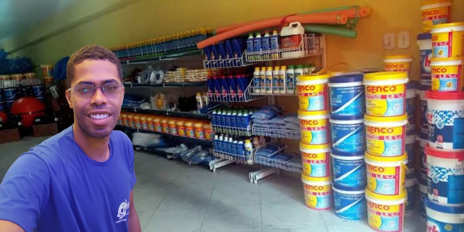 Fotos produtos de limpeza para piscinas